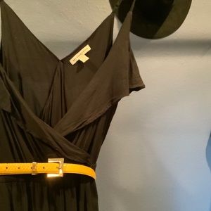 Jogger jumpsuit with frilled neckline